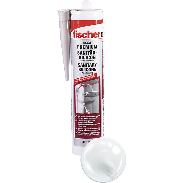 fischer Sanitärsilicon transparent DSSA TP